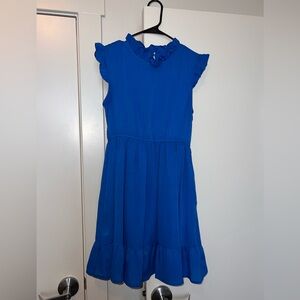 Blue Ruffled Dress